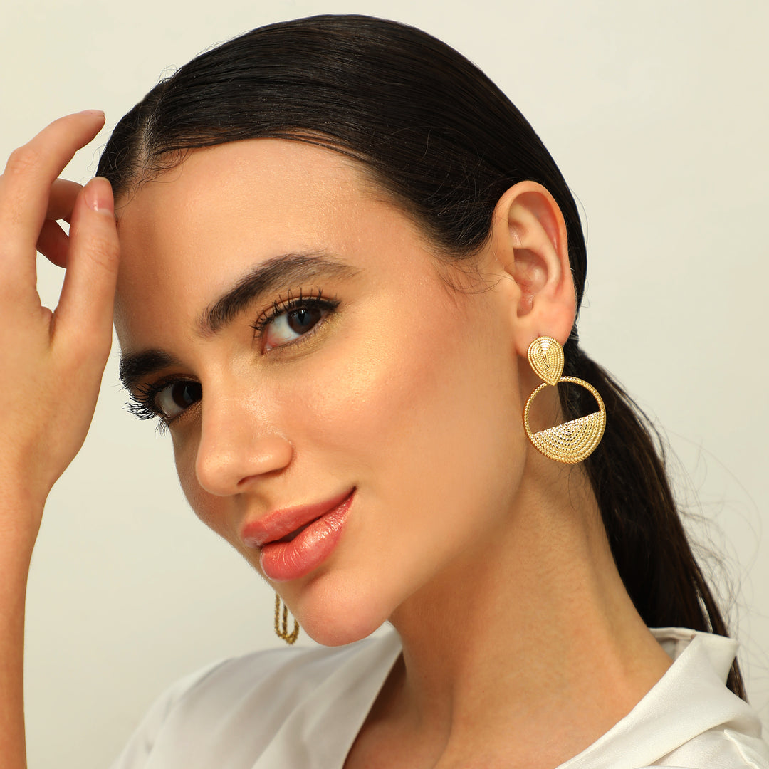 Troy Gold Earrings