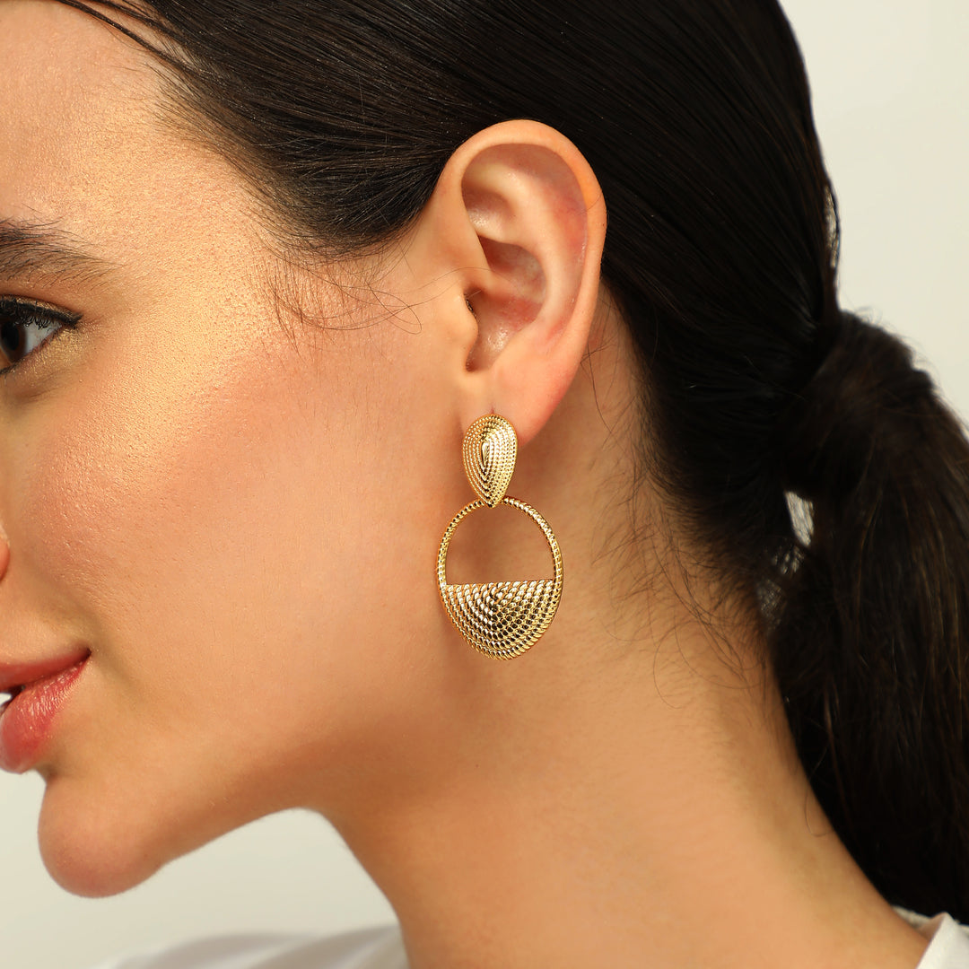 Troy Gold Earrings