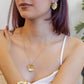Solara Radiance Pendant Set with Bracelet