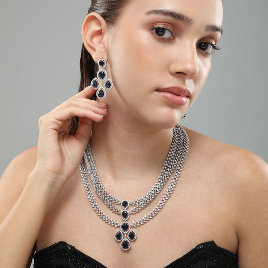 Moonlit Sapphire Necklace Set