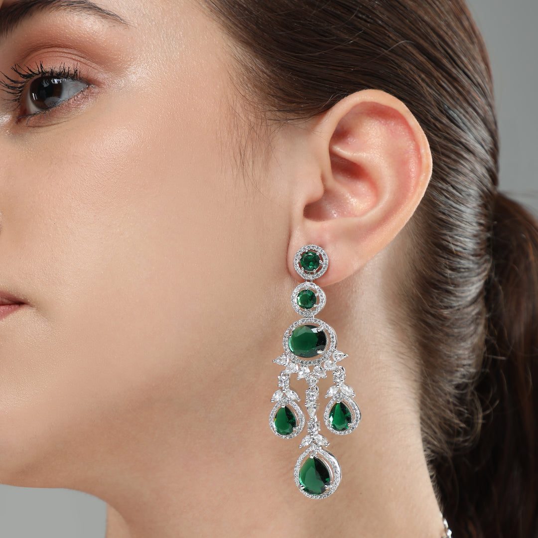 Aurora Emerald Necklace Set