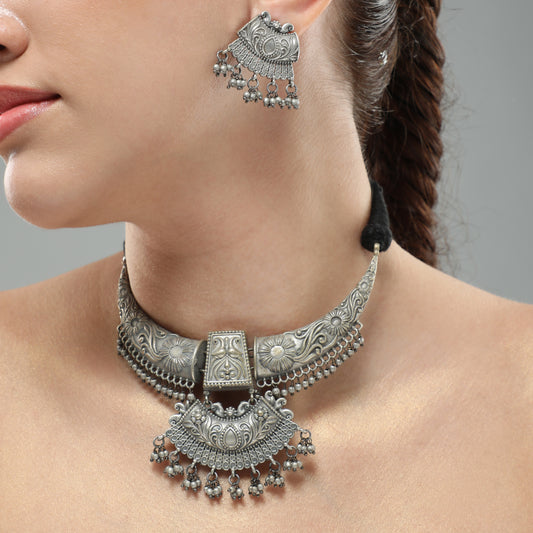 Junoon Oxidized Necklace Set