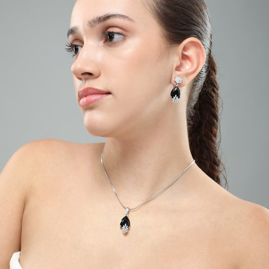 Calla Blue Pendant Set (Chain Not Included)