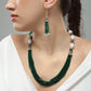 Shira Green Grey Pearl Necklace Set