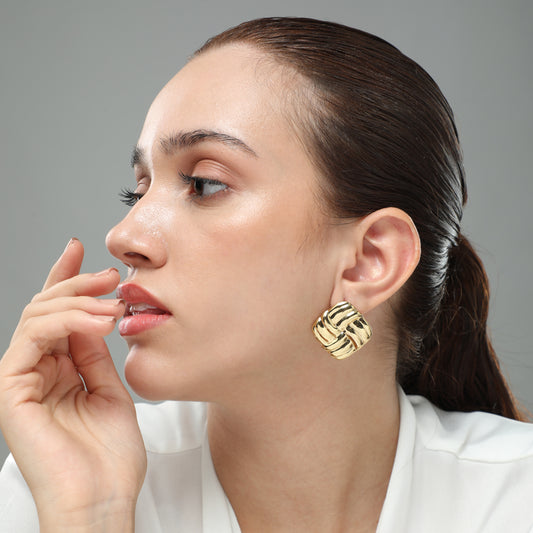 Bling Street Square Earrings