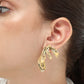 Glitter Path Textured Earrings