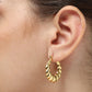 Glitter Passage Textured Earrings