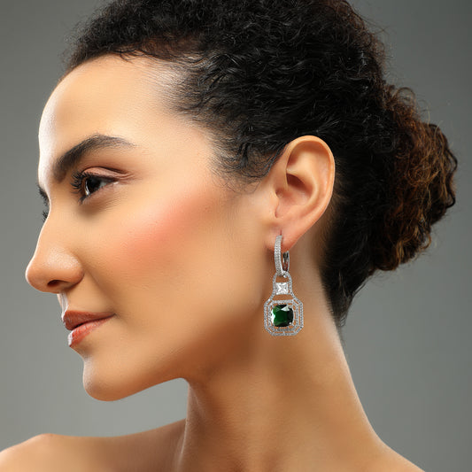 Elodie Emerald Diamond Earrings