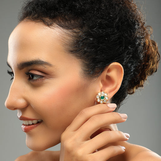 Roop Emerald Studs