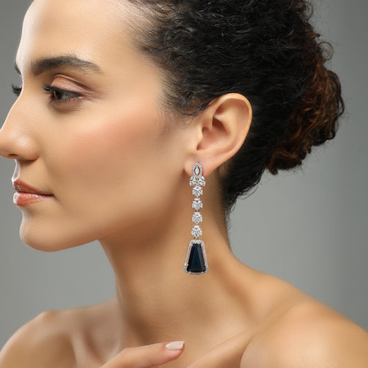 Seren Long Diamond Earrings