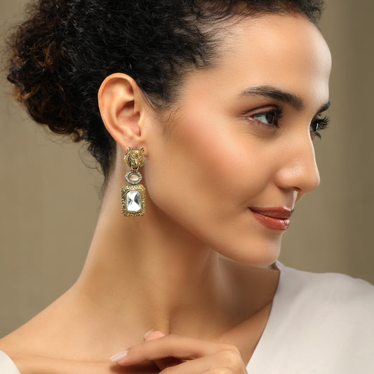 Exquisite Gold Plated Earrings