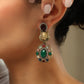 Damak Gold Plated Stone Studded Earrings
