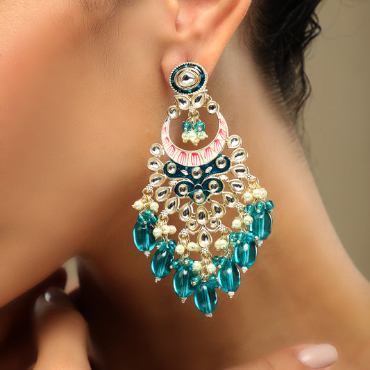 Shiddat Kundan Chand Earring