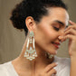 Nikhat Kundan Studded Long Earrings