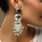 Zuri Long Oxidized Earrings