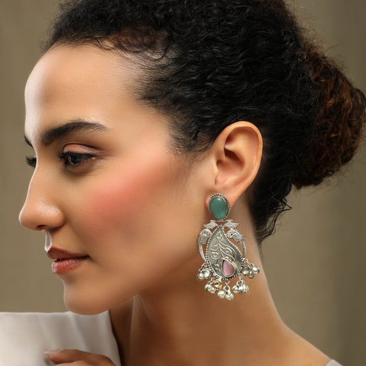 Noorali Oxidized Earrings