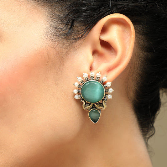 Maahru Oxidized Earrings