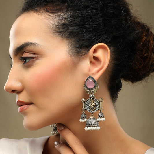 Shafaq Oxidized Earrings