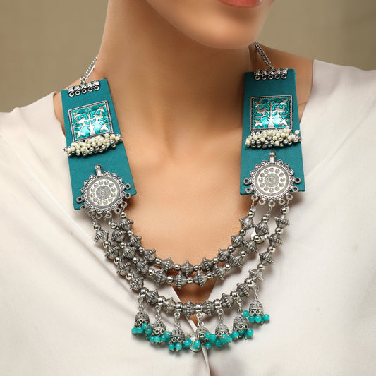 Nathifa Oxidized Necklace