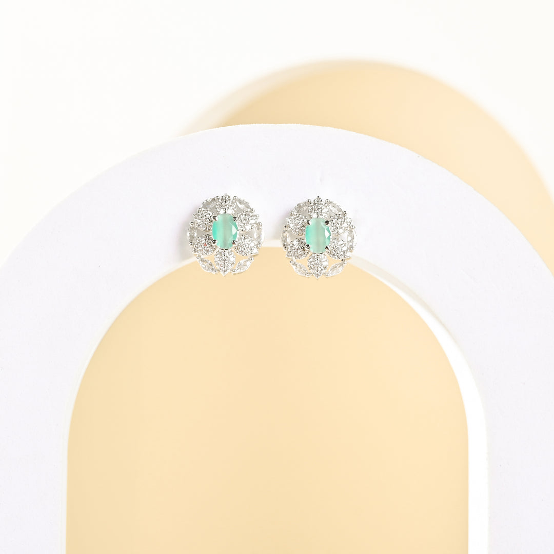 Accented Diamond Studs