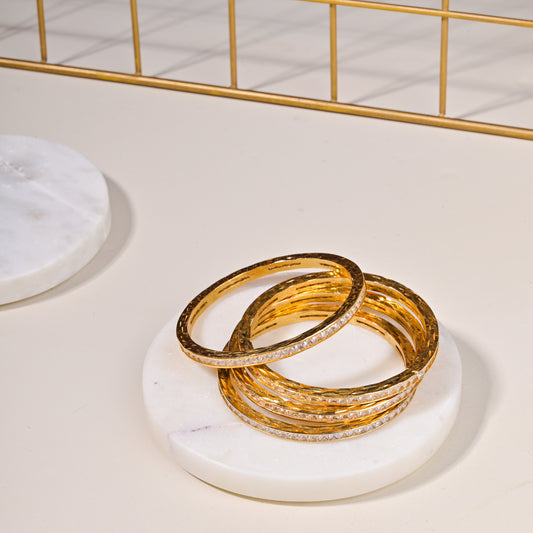 Ida Goldplated Bangles (Stack of 4)