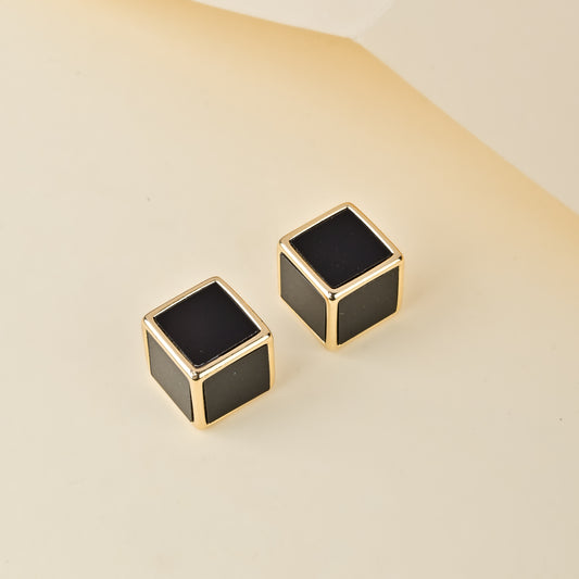 Amelia Back- Gold Studs