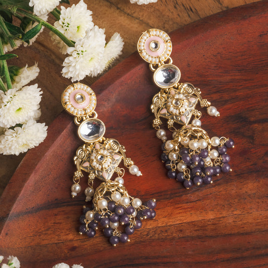 Zafirah Meenakari Earrings