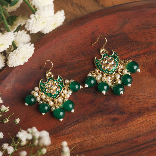 Krishaz Meenakari Earrings