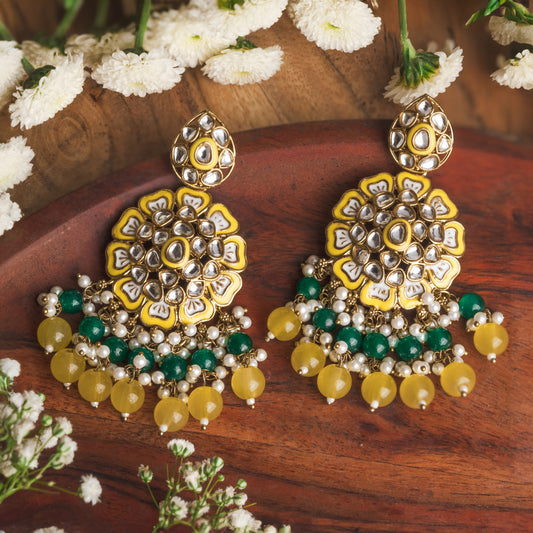 Kaashni Kundan Studded Earrings