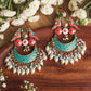 Ruhez Meenakari Peacock Earrings