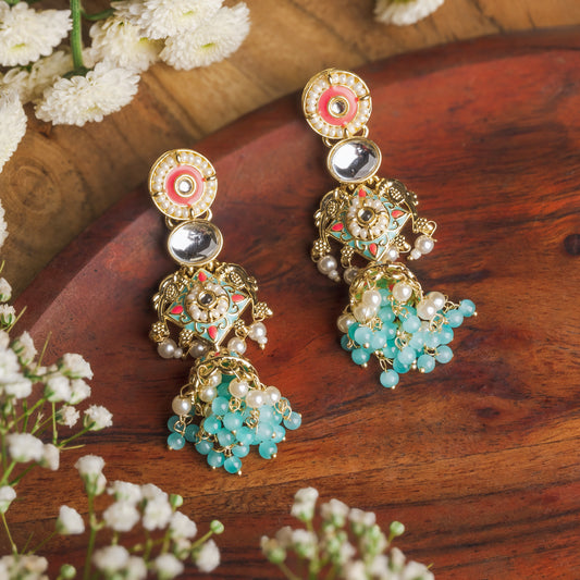 Zafirah Meenakari Earrings