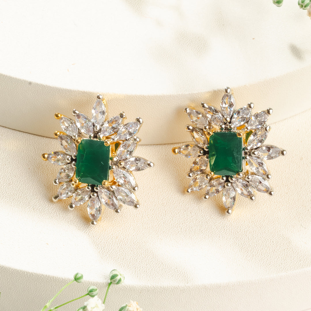 Gleaming Diamond Studs