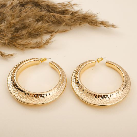 Eva Big Round Earrings