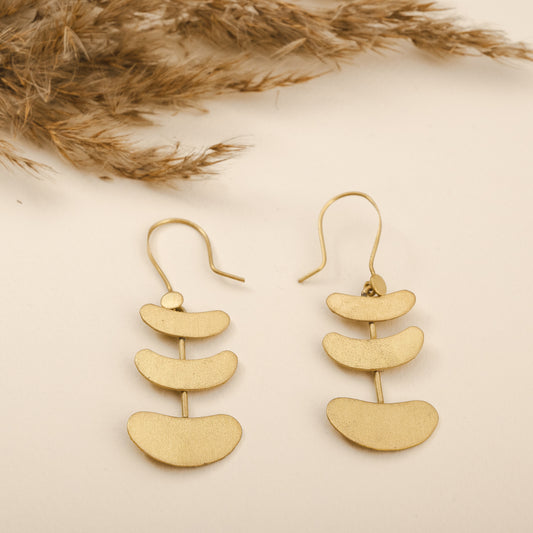 Leah Brass Earrings