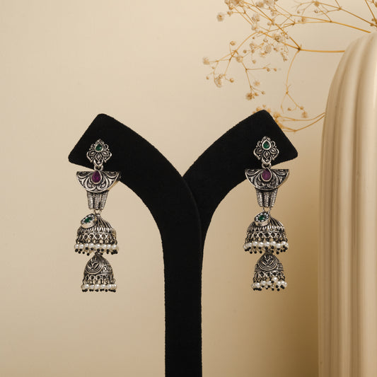 Ikshan Oxidized Earrings