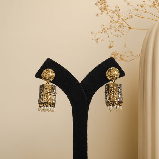 Haseen Oxidized Earrings