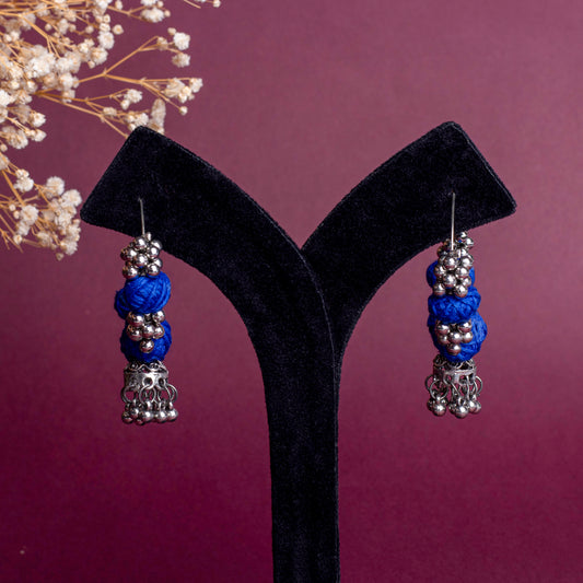 Jude Oxidized Ghungroo Bali Earrings