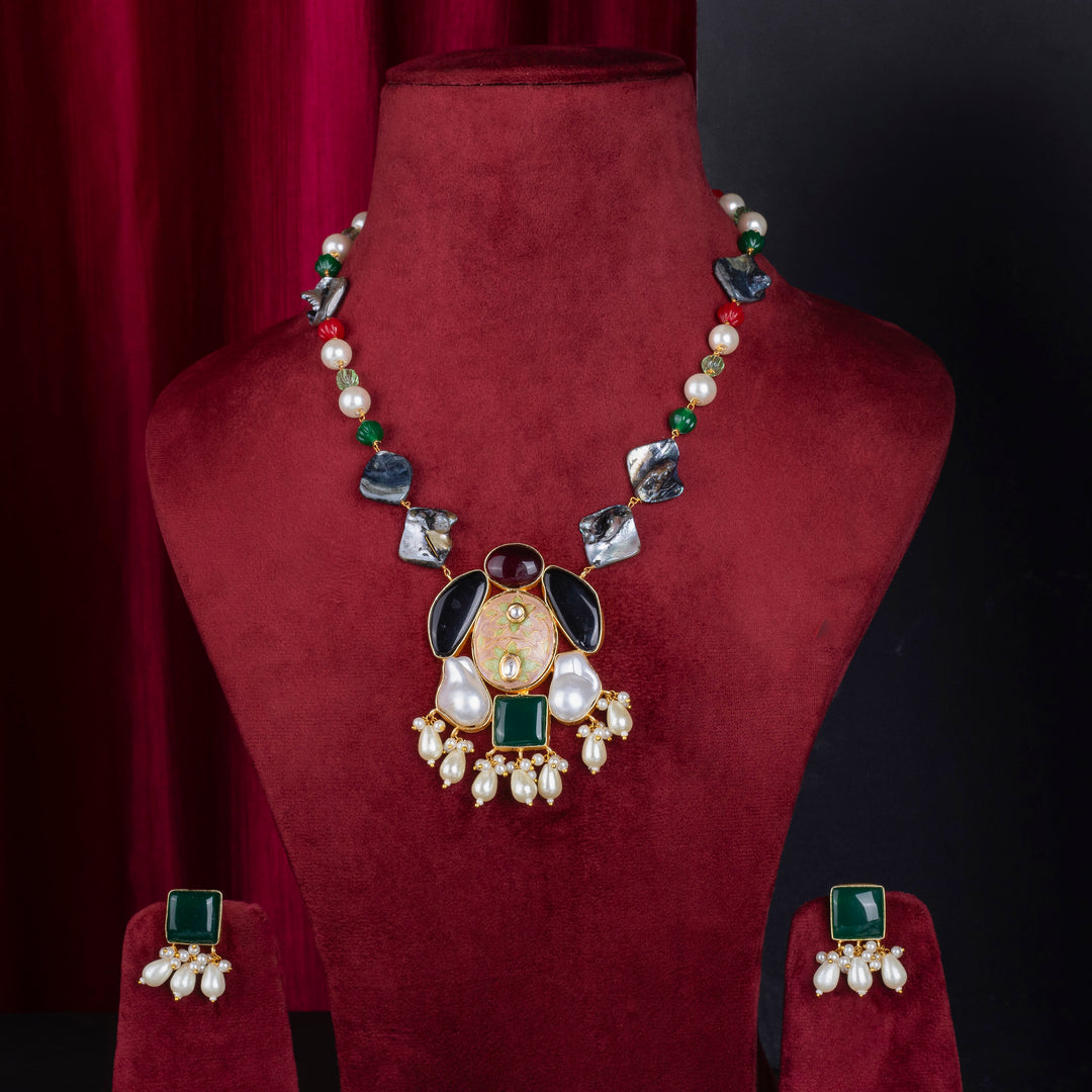 Beaded Beauty Multicolour Semi-Precious Stone Set