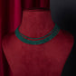 Mahajabeen Green Beaded Long Necklace