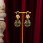Damak Gold Plated Stone Studded Earrings