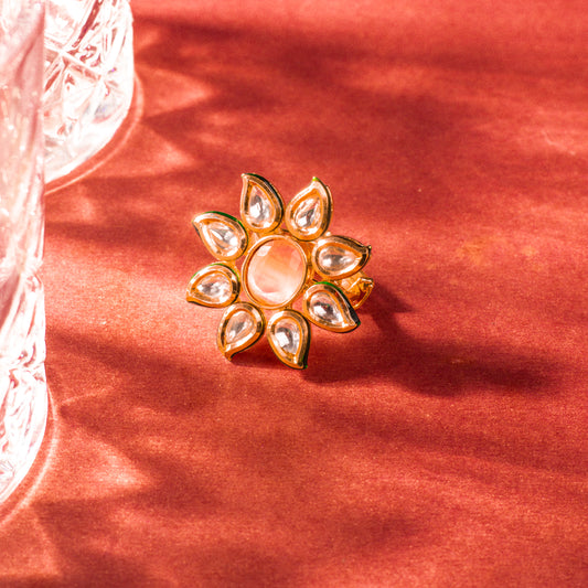 Tapita Kundan Ring