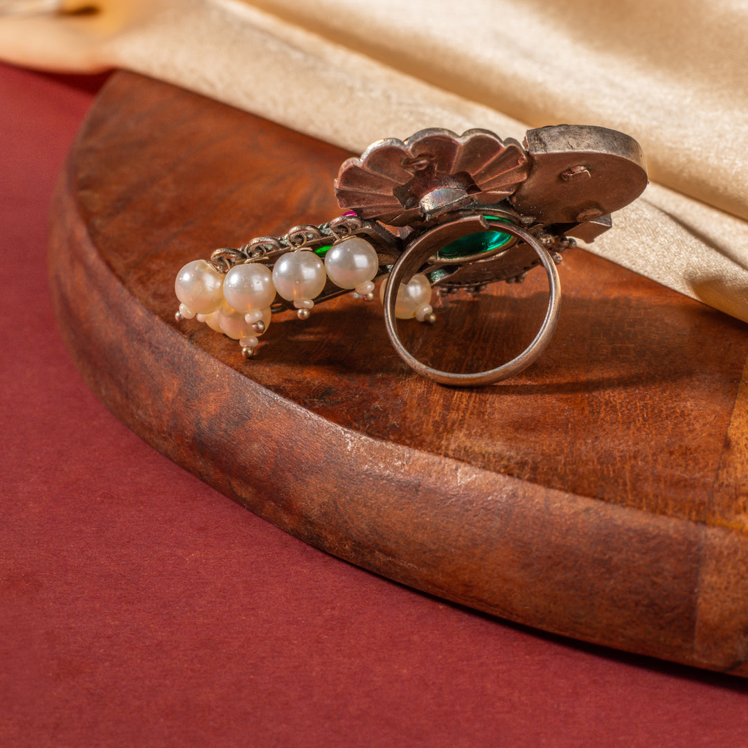 Tala Big Sized Oxidized Ring